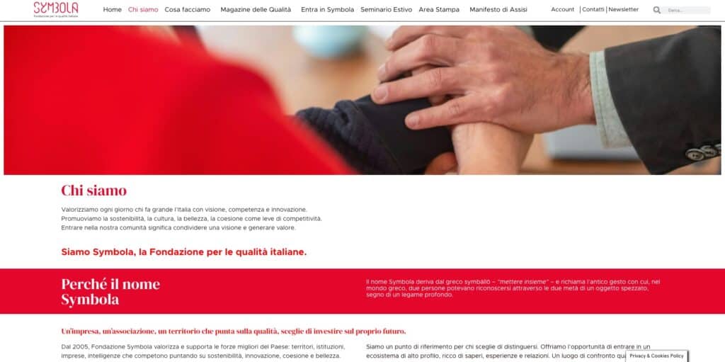 Associazione fare bellezza entra a far parte della fondazione symbola