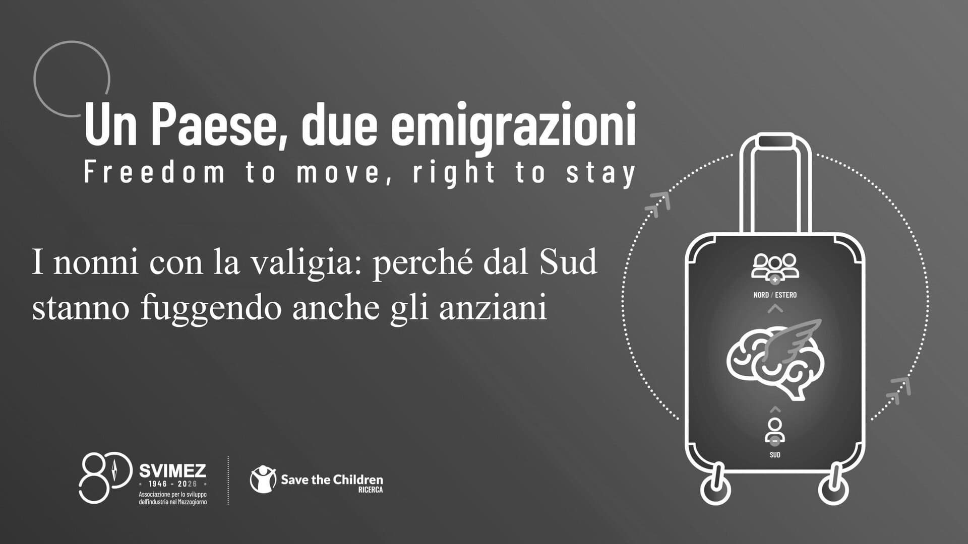 “Un Paese, due emigrazioni” Il report Svimez – Save the Children